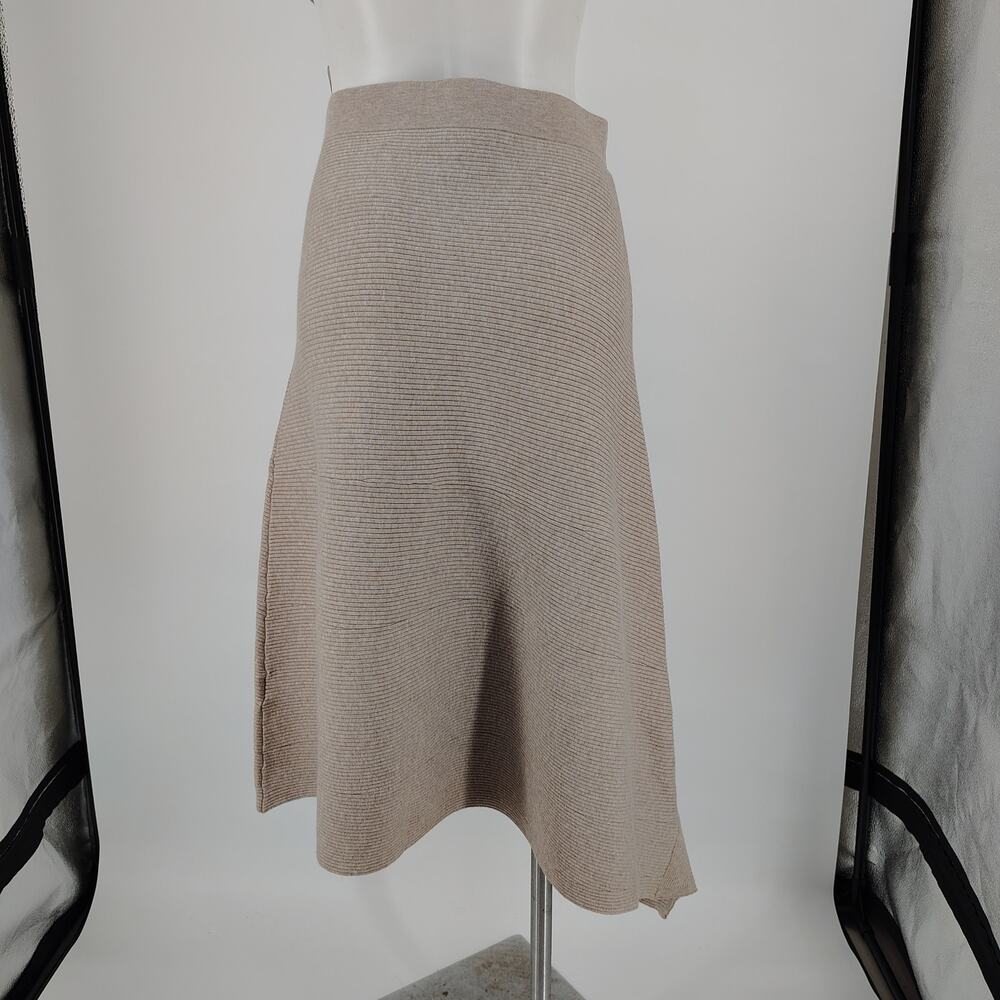 Reiss Lorna Draped Knit Top + Leonora Midi Skirt Set Rib Asymmetric Size Medium - Picture 14 of 16